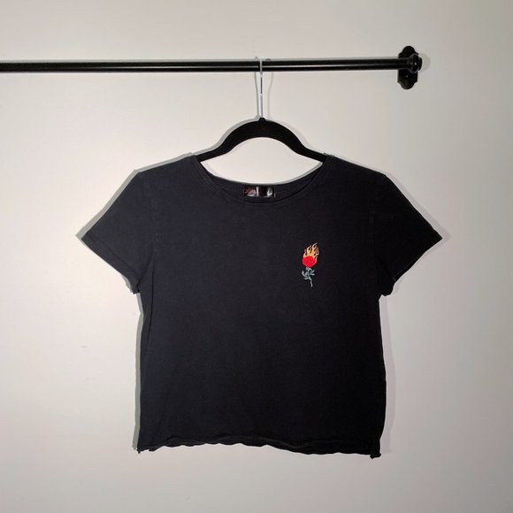 Ally | BLACK BABY TEE - Picture 1 of 2